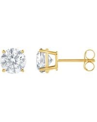 Lab Grown Diamonds - 14K 2.00 Ct. Tw. Lab-Grown Diamond 4 Prong Stud Earring - Lyst