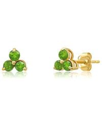MaxColor - 14K 0.35 Ct. Tw. Peridot Studs - Lyst