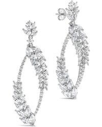 Sterling Forever - Cz Gail Statement Drop Earrings - Lyst