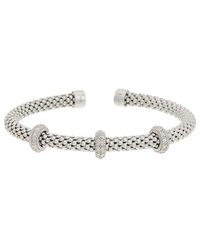 Meshmerise - 18K Over 0.25 Ct. Tw. Diamond Bangle Bracelet - Lyst