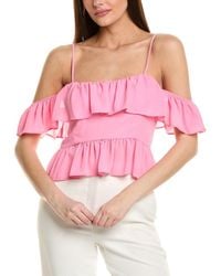 1.STATE - Ruffle Top - Lyst