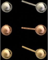 Italian Gold - 14k Ball Studs - Lyst