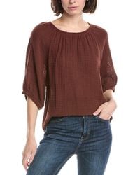 Michael Stars - Jane Puff Sleeve Top - Lyst