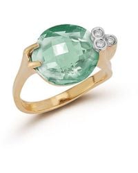 I. REISS - 14k 6.31 Ct. Tw. Diamond & Green Amethyst Ring - Lyst