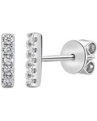 Sabrina Designs - 14k 0.07 Ct. Tw. Diamond Bar Earrings - Lyst