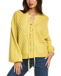 Tahari - Balloon Sleeve Wool-blend Sweater - Lyst