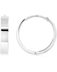 MaxColor - 14K Huggie Earrings - Lyst