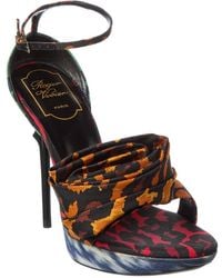 Roger Vivier - Rose Grosgrain Platform Sandal - Lyst