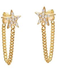 Gabi Rielle - Femme Felling 14K Over Cz Post Earrings - Lyst