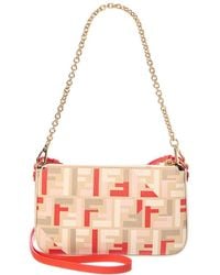 Fendi - Baguette Ff Jacquard Pouch - Lyst