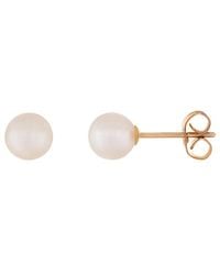 Splendid - 14k 5-6mm Akoya Pearl Studs - Lyst