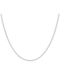 Lab Grown Diamonds - 14K 5.00 Ct. Tw. Lab-Grown Diamond Tennis Necklace - Lyst