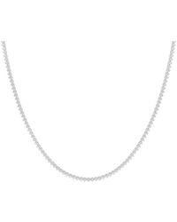 Lab Grown Diamonds - 14K 5.00 Ct. Tw. Lab-Grown Diamond Tennis Necklace - Lyst