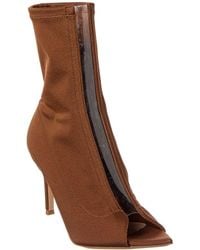 Gianvito Rossi - Hiroko 85 Lycra & Vinyl Bootie - Lyst