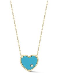 Glaze Jewelry - 14K Over Cz Necklace - Lyst