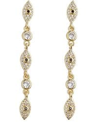 Eye Candy LA - Cz Evil Eye Dangle Earrings - Lyst