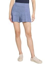 Theory - Linen-Blend Clean Short - Lyst