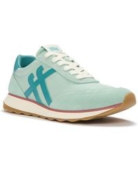 Fitflop - Retro-Q Leather & Suede-Trim Sneaker - Lyst