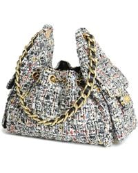 Tiffany & Fred Paris - Tweed & Leather Shoulder Bag - Lyst