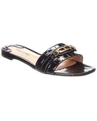 Tom Ford - Logo Leather Sandal - Lyst