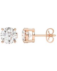 Lab Grown Diamonds - 14K 8.00 Ct. Tw. Lab-Grown Diamond Stud Earrings - Lyst