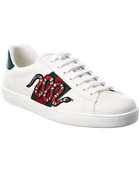 gucci snake sneakers black