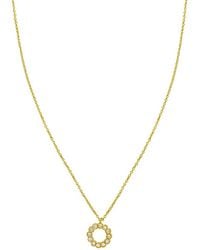 Italian Gold - 14K 0.06 Ct. Tw. Diamond Necklace - Lyst