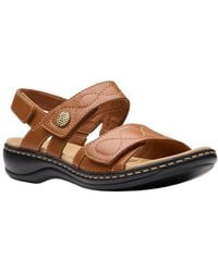 Clarks - Leisa Meadow Leather Sandal - Lyst