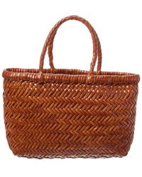 Dragon Diffusion - Flat Gora Mini Leather Basket Bag - Lyst