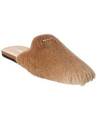 Prada - Logo Haircalf Mule - Lyst