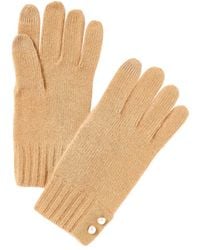 Phenix - Pearl Button Cuff Cashmere Gloves - Lyst
