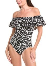 Kate Spade - Ruffle One-Piece - Lyst