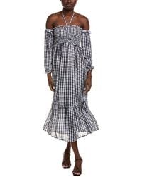 IPPONELLI - Off-The-Shoulder Midi Dress - Lyst