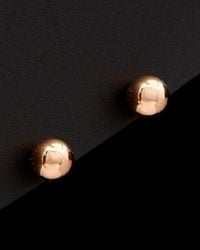 Italian Gold - 14k Italian Rose Gold Ball Studs - Lyst