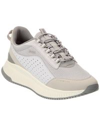 BOSS - Ttnm Evo Leather Sneaker - Lyst