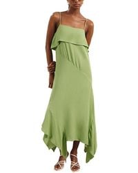 Reiss - Alba Ruffled Midi Dress - Lyst