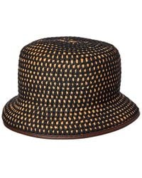 Max Mara - Bacino Leather-Trim Hat - Lyst