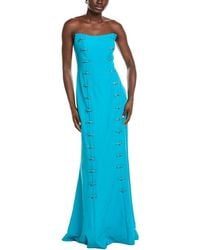 Rene Ruiz - Strapless Scoop Neck Column Gown - Lyst