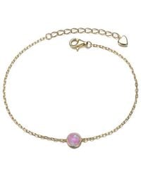 Rachel Glauber - 14K Plated Cz Charm Bracelet - Lyst