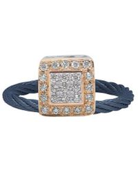 Alor - Classique 18k Rose Gold 0.16 Ct. Tw. Diamond Cable Ring - Lyst