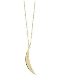Ember Fine Jewelry - 14k 0.06 Ct. Tw. Diamond Crescent Moon Necklace - Lyst