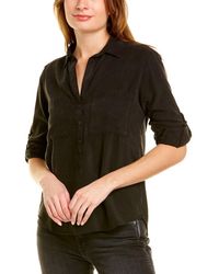 Bella Dahl Pullover Placket Shirt - Black