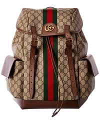 Gucci - Ophidia Medium Gg Supreme Canvas & Leather Backpack - Lyst