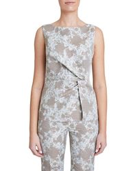 Santorelli - Star Linen-blend Blouse - Lyst