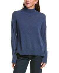 Hannah Rose - Basic 100% Cashmere Mock Neck Sweater - Lyst