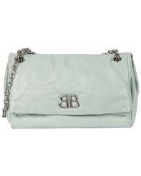 Balenciaga - Monaco Medium Leather Chain Bag - Lyst