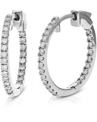Amairah - 0.50 Ct. Tw. Lab-Grown Diamond Hoops - Lyst