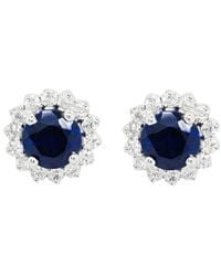 Diana M. Jewels - 14k 0.16 Ct. Tw. Diamond Earrings - Lyst
