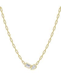 Lab Grown Diamonds - 18K Over 1.70 Ct. Tw. Lab-Grown Diamond Necklace - Lyst