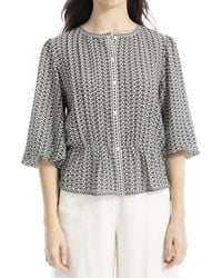 Max Studio - Peplum Top - Lyst